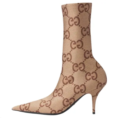 GUCCI The Hacker Project Ankle Boots 7.8cm Women's Brown