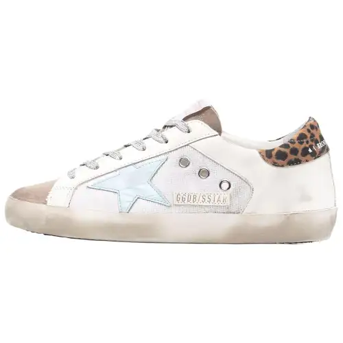 Golden Goose Super Star Leather Low top Stylish Skateboarding Shoes Women's White