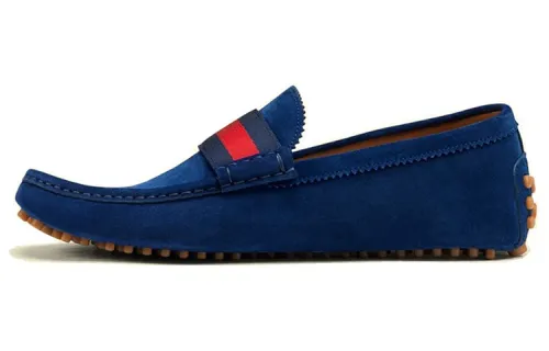 GUCCI Gommino Loafers Men's Blue
