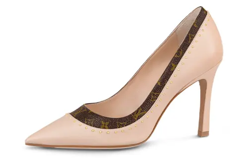 LOUIS VUITTON Slim Heel High Heels Women's Pink
