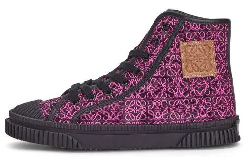 LOEWE Stylish Skateboarding Shoes Women's Red Black