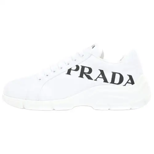 PRADA Fashion Low top Casual Shoes Women's White