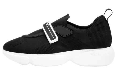 PRADA Cloudbust Rubber And Leather Sneakers 'Black White' Women's