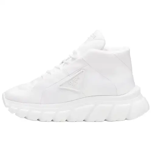 PRADA Re Nylon High top Casual Shoes Women's White