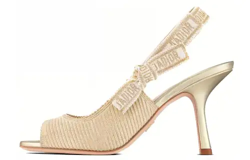 DIOR J'Adior Slim Heel High Heels Women's Gold