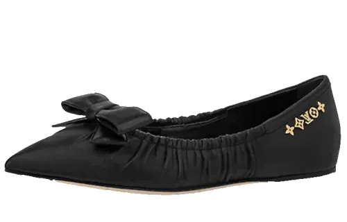 LOUIS VUITTON Marli Ballet Flat Casual Shoes Women's Black