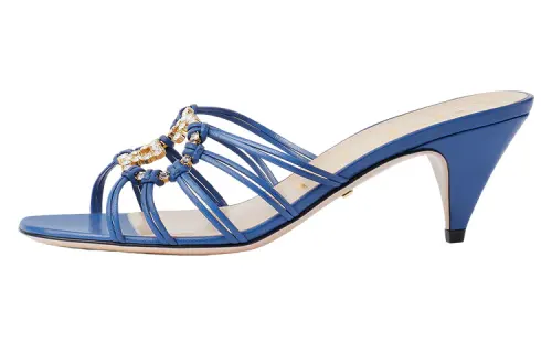 GUCCI Slide Slippers Women's Blue