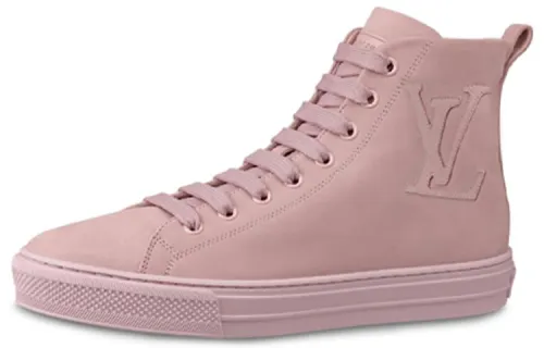 LOUIS VUITTON Lv Stellar High topS Port Shoes Pink Women's