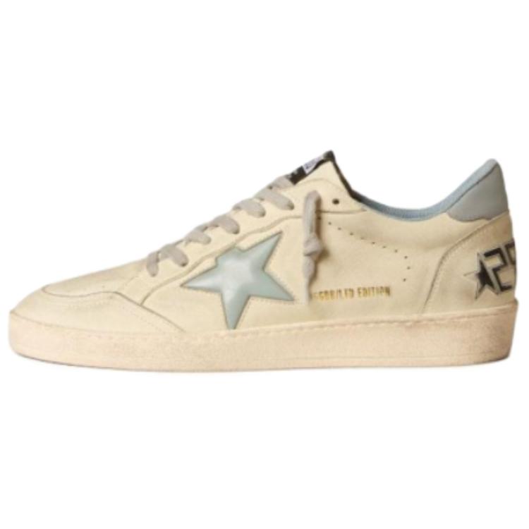 Golden Goose Ball Star Cow Leather Low top Skateboard Shoes Men's Light Blue