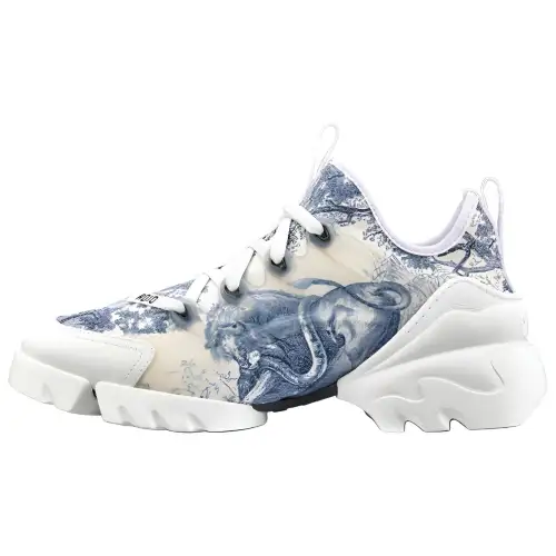DIOR D Connect Low top Casual Shoes Women's Dark Blue