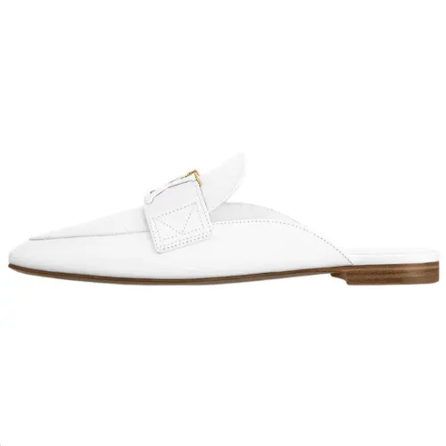 LOUIS VUITTON Capri Closed Toe Slippers Women's White