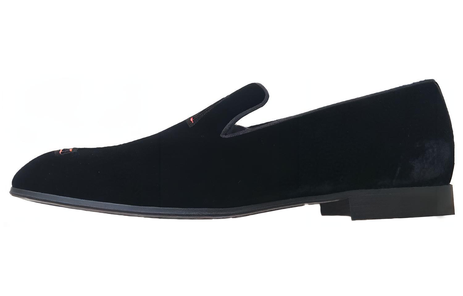 LOUIS VUITTON Auteuil Minimalist Style Casual Shoes Men's Black