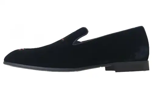 LOUIS VUITTON Auteuil Minimalist Style Casual Shoes Men's Black