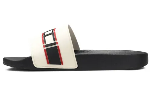 Gucci Wmns Stripe Rubber Slide 'Ecru' Women's