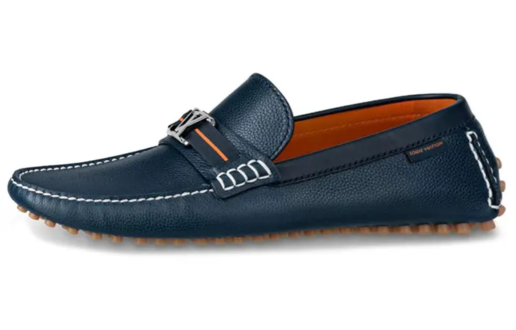 LOUIS VUITTON Hockenheim Casual Shoes Women's Blue Black