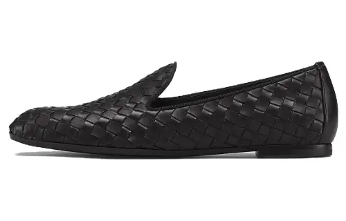 Bottega Veneta Intrecciato Sheepskin Casual Shoes Women's Black