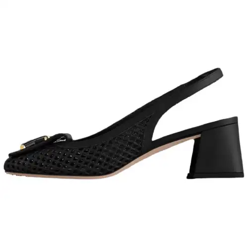 LOUIS VUITTON Shake Chunky Heel High Heels 5.5cm Women's Black