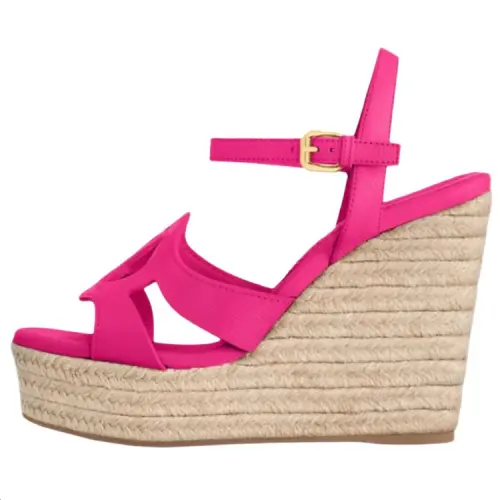 LOUIS VUITTON Isola One Strap Sandals 8.5cm Women's Pink