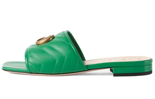GUCCI Slide Slippers Women's Green