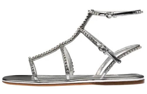 MIU MIU One Strap Sandals Women's Silver