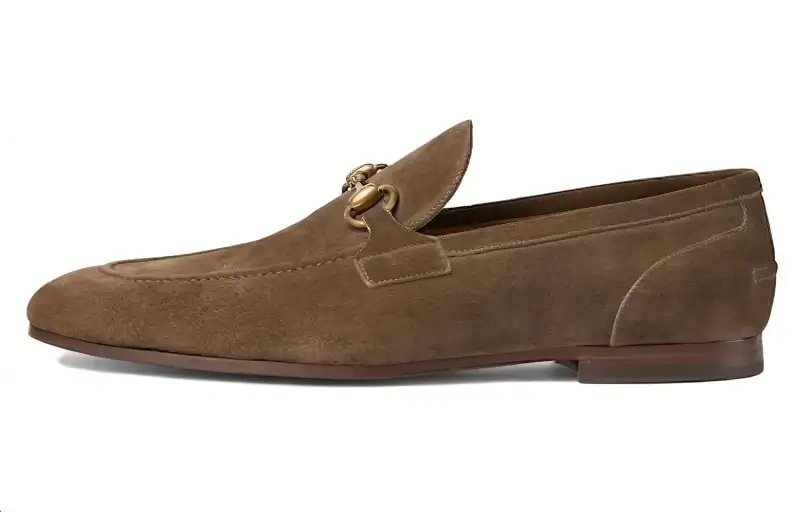 GUCCI Jordaan Loafers 1CM Men's Olive Green
