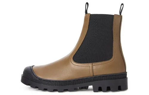LOEWE Comfortable And Trendy Chelsea Boots Women's Brown Black