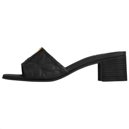 LOUIS VUITTON Capri Slide Slippers 4.5cm Women's Black