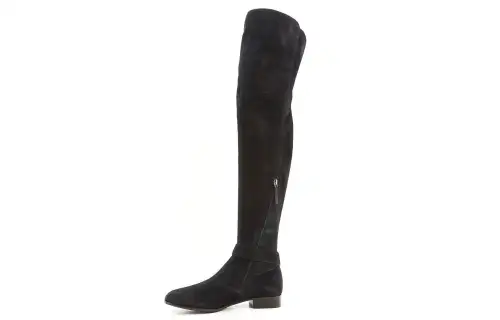 GUCCI Suede Over the knee Boots Women's Black