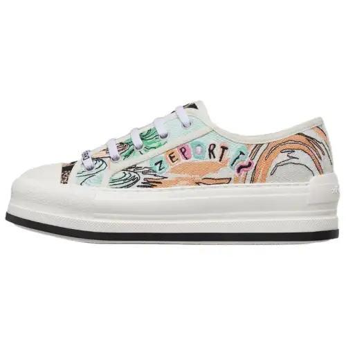 DIOR Walk'n'Dior Souvenir Low top Canvas Shoes Women's White