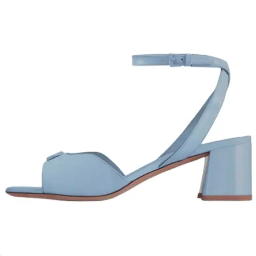 LOUIS VUITTON Swing One Strap Sandals 5.5cm Women's Light Blue