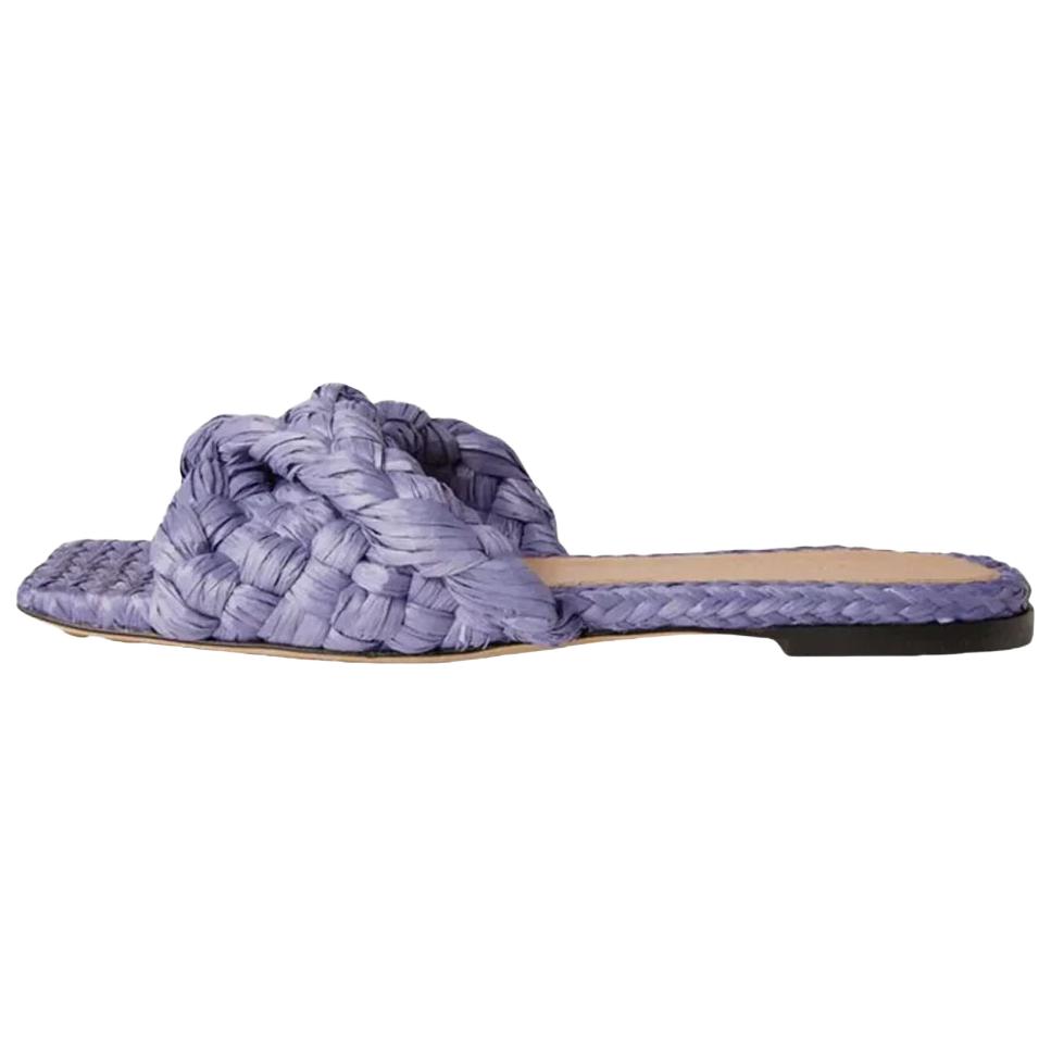 Bottega Veneta Stretch Slide Slippers Women's Purple