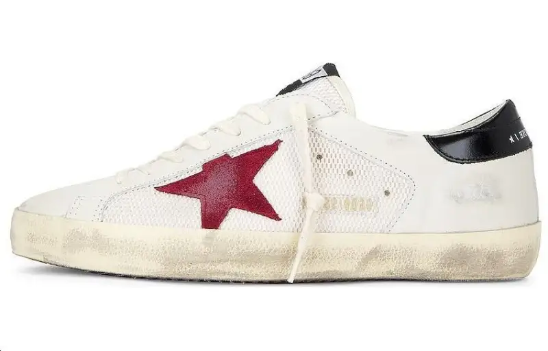 Golden Goose Super-Star White Red Black