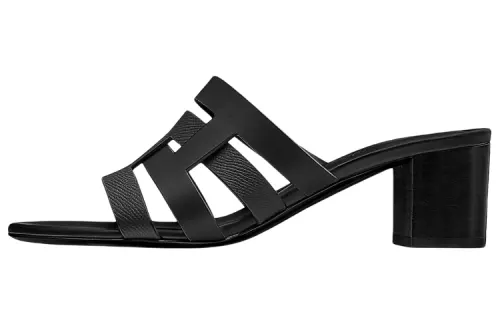 HERMES Amica Slide Slippers Women's Black