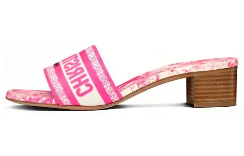 DIOR Dway Slide Slippers Women's Bright Pink