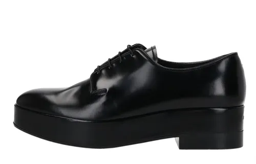 PRADA Casual Leather Shoes Men's Black