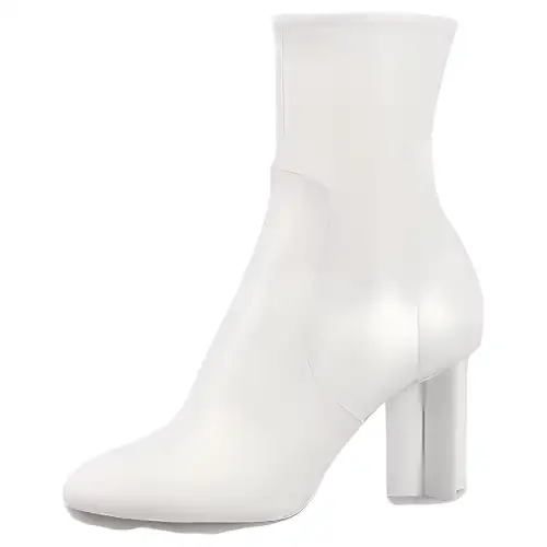 LOUIS VUITTON Ankle Boots Women's White