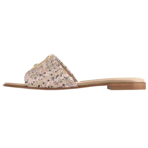LOUIS VUITTON Capri Slide Slippers Women's Light Gold