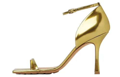 Bottega Veneta Stretch One Strap Sandals Women's Gold