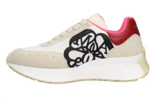 Alexander McQueen Sprint Runner Off-White Red Women's