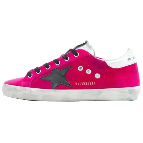 Golden Goose Super Star Skateboard Shoes Women's Low Top Pink