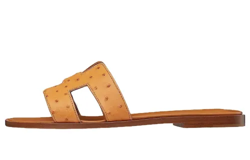 HERMES Oran Stylish Sandal Women's Brown