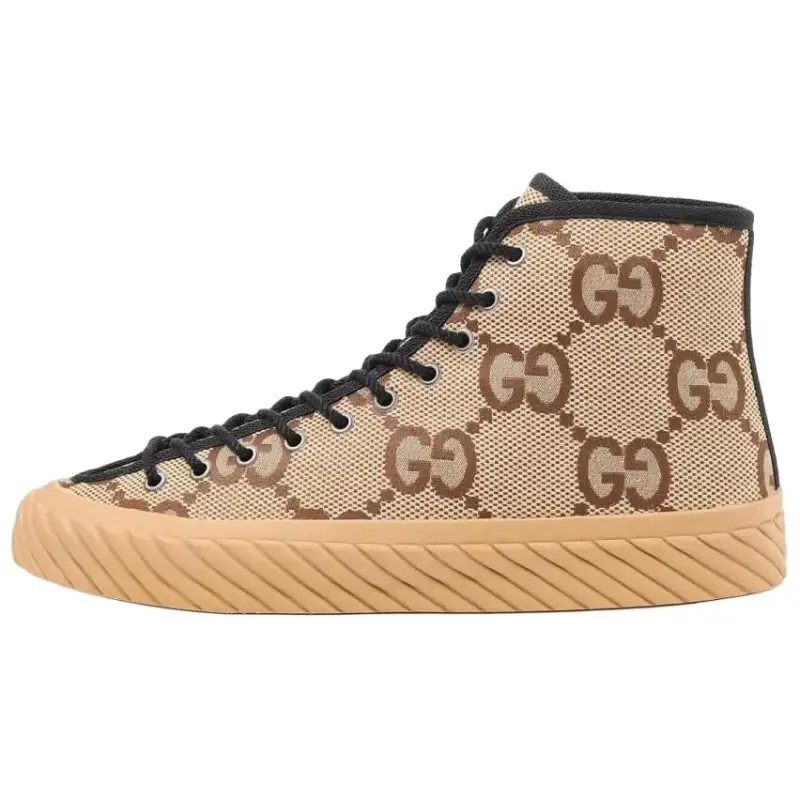 GUCCI Skateboard Shoes Women's Camel
