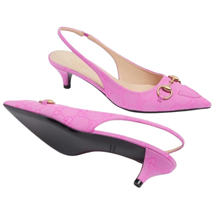 Женские туфли Gucci Erin (розовый) — фото 6