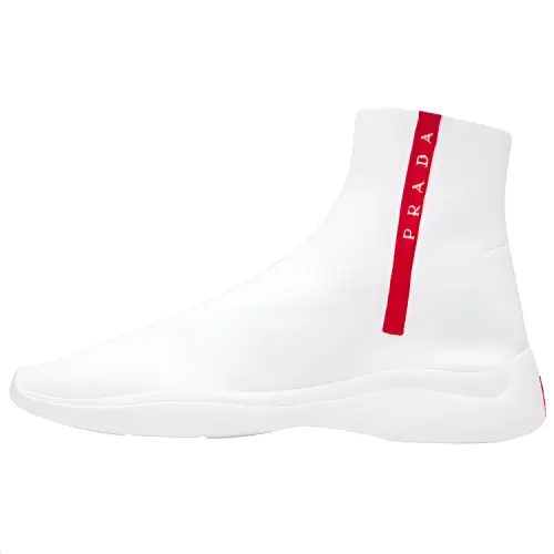 PRADA High top Casual Shoes Men's White