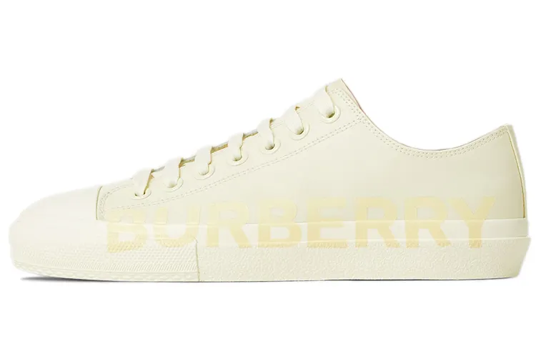 Burberry Low top Canvas Shoes Women's Beige