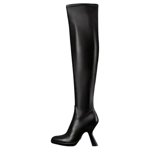 DIOR D Fiction Infinite Dream Knee high Boots 10.5cm Women's Black