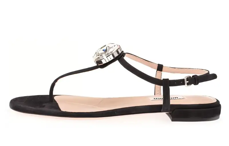 MIU MIU Beach Sandals Women's Black
