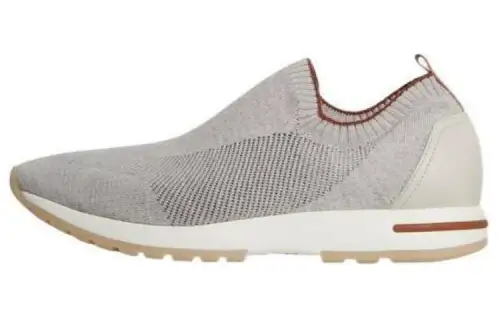 Loro Piana Fabric Low top Casual Shoes Men's Gray