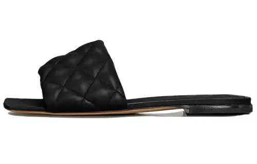 Bottega Veneta Padded Slide Slippers Women's Black