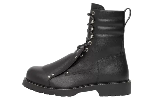 Burberry Cow Leather Ankle Boots Men's Black